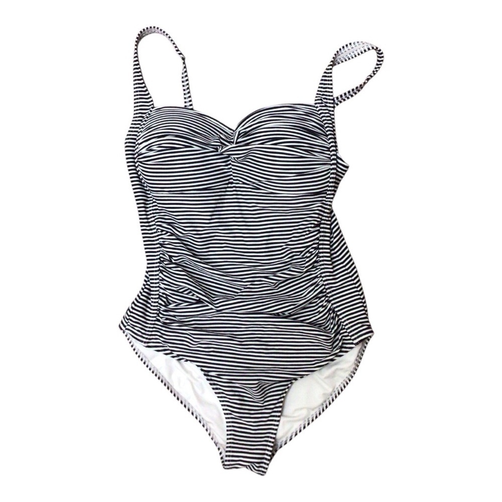 Nip Tuck Sorrento Stripe Joanne One Piece Swimsuit EUC size 8 - Picture 5 of 5